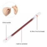 SUMIFUN Iodine Cotton Swabs Individual Cotton Sticks Disinfectant Disposable Iodine Cotton Swabs V20